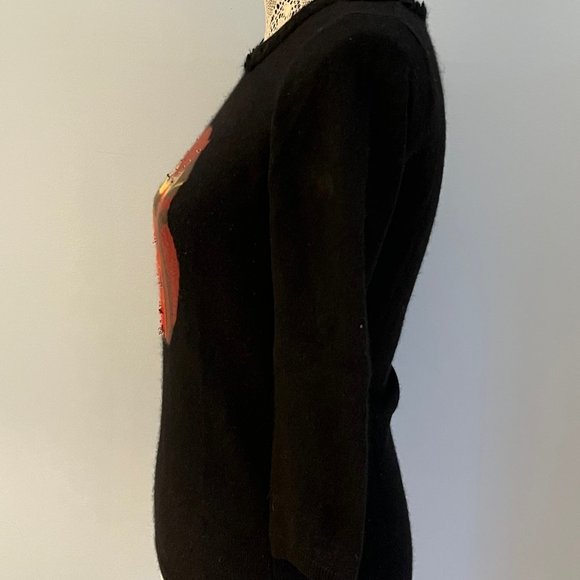 Cashmere Kate Spade Owl Sweatshirt - Picture 2 of 3